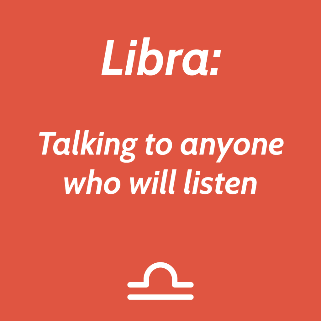 Libra Talking to anyone who will listen